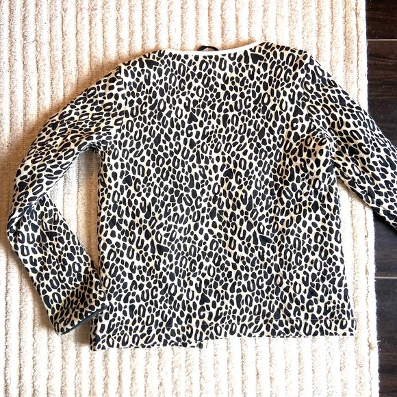 J Crew Crewcuts Quilted Cotton Jacket in Leopard Print, Girls size M (8-9), EUC - Picture 7 of 9